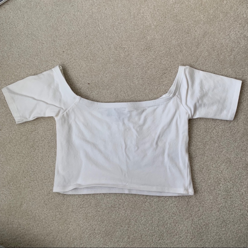 White Crop Top